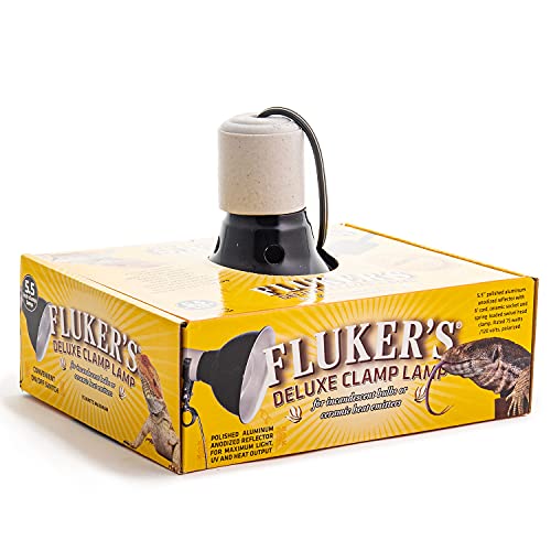 Fluker's Repta-Clamp Lamp, Heavy Duty Clamp Light For Reptile Tanks and Terrariums, UL/CUL Approved, Great for Reptile Basking, 75-Watt Maximum with On/Off Switch, 5.5" - size: 5.5 Inch (Pack of 1), style: 5.5" with On/Off Switch for Reptiles