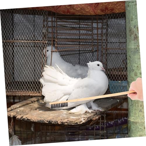 HANABASS 2pcs Bird Cage Cleaner Brush Set with Droppings Shovel Efficient Cleaning Tools for Pet Birds and Small Animal Cages for Quick Stain Removal and Household Use