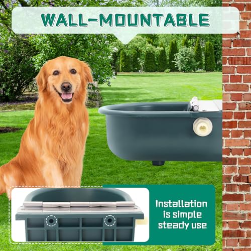 Automatic 1.2 Gallon Water Trough Cow Cattle Horse Water Bowls with Float ValveLivestock Tool Bowl for Cat Goat Sheep Dog Animal Drinking Equipment