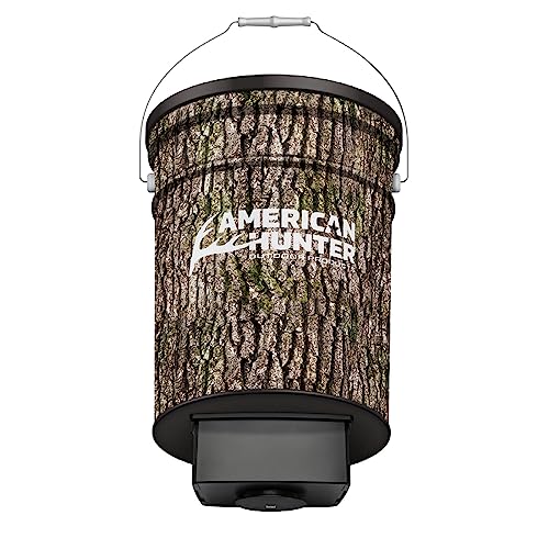 American Hunter 50 LB Hanging Feeder | Hunting Durable Lightweight Camo Metal Game Feeder with Automatic Delivery System | with E-Kit Photocell Kit - style: E-Kit Photocell Kit