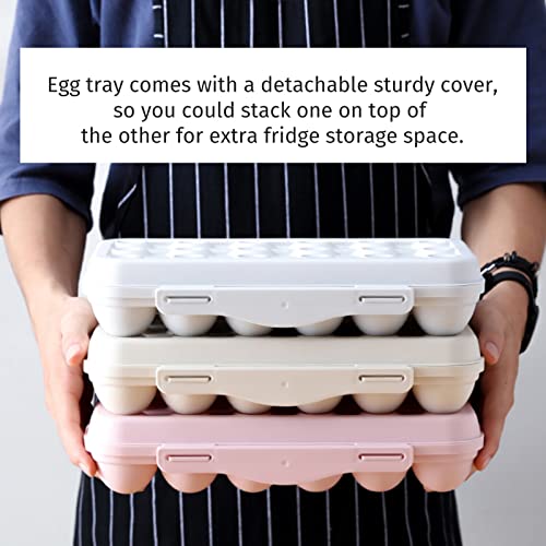 PhantomSky Large Capacity Outdoor Egg Holder, Plastic, Gray, 12 Eggs - color: #1-019 12 Eggs Gray