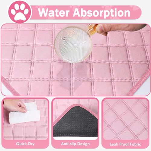 Siedihit Dog Cat Pet Playpen Tent Crate Cage with Washable Pad, Medium Pink | Breathable double-layer mesh Wide applicability Recovery After Surgery Portable Easy to Set up lightweight Recovering Pets - color: Pink with Pad