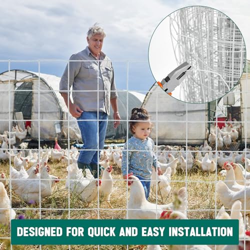 Gisafai 16 Gauge Galvanized Welded Wire Fence 6 ft x 100 ft PVC Coated Hardware Cloth, 2.36" x 2.36" Mesh, Heavy Duty Garden Fencing Roll for Yard Chicken Dog, Deer Cattle & Animal Protection(Silver) - color: Silver, size: 6 ft X 100 ft