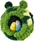 KATUMO Conure Nest, Bird Breeding House Cockatiel Snuggle Hut for Budgie, Parakeet, Cockatiel, Conure, Lovebird, Canary, Finch, Hamster, Small Pets - size: L (Green)