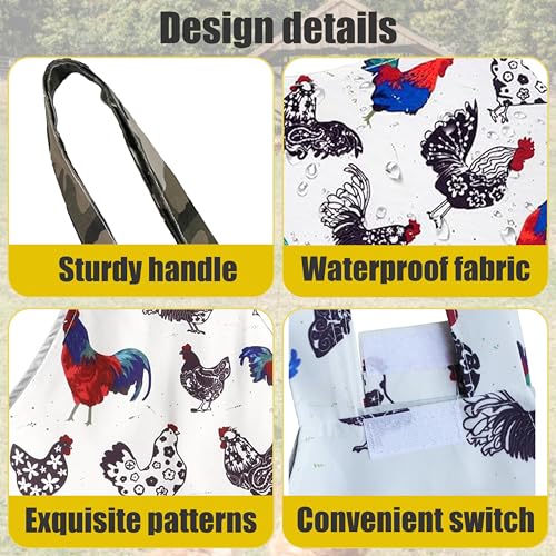 DZXZY Chicken Holder Bags Hen Sling Carry Bag Chicken Carrier with Handle Chicken Supplies Chicken Medic Bag Catching Hand Bag (White) - color: White