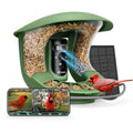 2 Smart Bird Feeder with Camera, Dual-Lens (2K+1080P) Camera for Live Streaming & Close-Up Photos, AI Identifies Bird Species, Solar-Powered Backyard Birdwatching Gift