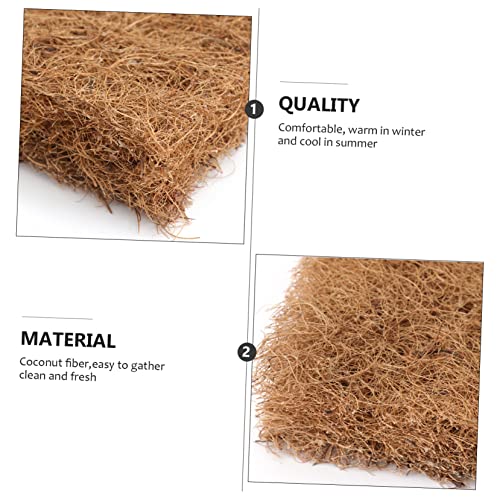 Yardwe Coconut Fiber Hatching Mat for Eggs Incubation Pad Strainer Pet Nesting Blanket
