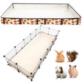 Guinea Pig Cage Liner，Washable Waterproof Oxford Cloth Cage Liners for Small Animals,Hamster Chinchilla Hedgehog Rabbit and Other Small Animals Not Include Cage(24x60 inches) - size: C&C 2x5(24x60) inches)