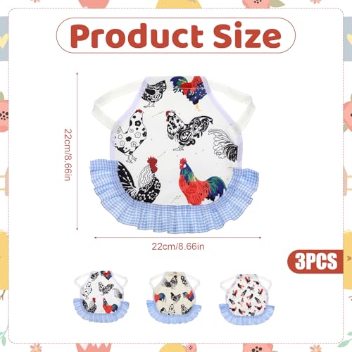 3 Pcs Hens Chicken Saddle Chicken Aprons with Elastic Straps | Poultry Hen Feather Protection Vest Jacket