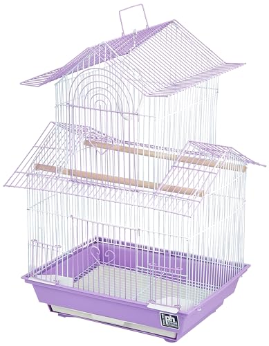 Prevue Hendryx SP1720-3 Shanghai Parakeet Cage, Lilac and White - color: Pink