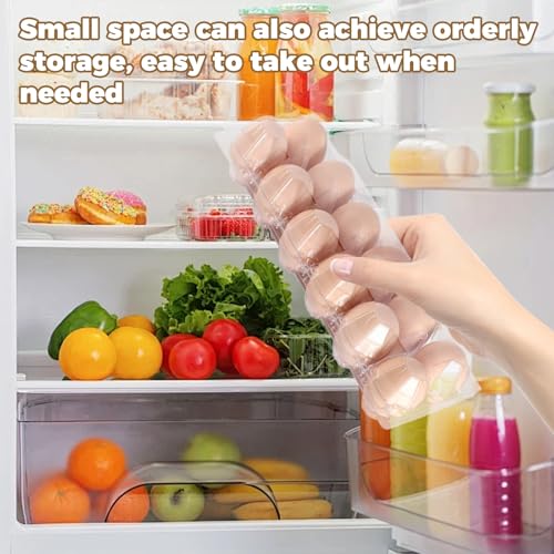 Plastic Empty Eggs Cartons 12 Count Clear Tray Bulk 120 Pack | 2x6 Grid Trays Egg Containers, Clear Stackable Fridge Storage for Chicken Farm, Market, Refrigerator, Restaurant Use