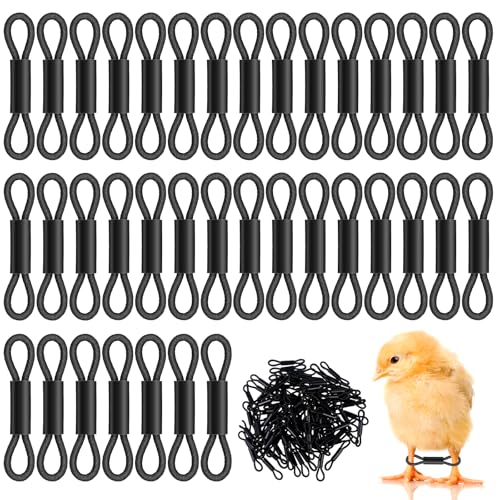 SynHHergyx Baby Chick Leg Bands, 100 Pcs Adjustable Splay Leg Bands for Chicks Poultry Legbands Chicken Hobble Braces for Newborn Spraddle Leg of Chick Quails Ducks Bird of 1 to 3 Days Newly Hatched