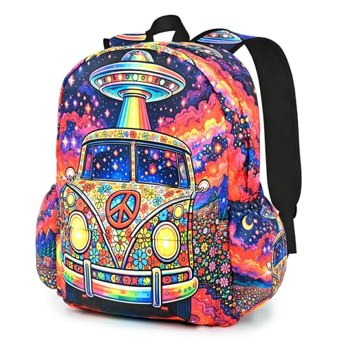 Car Kids Backpack School Backpack Teens Bookbag for Girls Boys Hiking Camping Travel Sports - color: Car