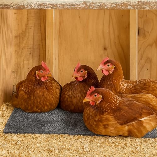 Chicken Nesting Pads, 16 Pack Nesting Pads for Chicken Coop, 10×10 Inch Washable Laying Box Pads for Chickens Coop, Reusable Chicken Laying Mats(10” x 10”,16 Pack)