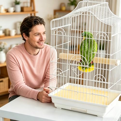 Bird Cage Liner Gravel Paper for Bird Cage Easy Clean Pet Grinding Sandpaper for Bird Cage Pet Animal Cages Cushion (20 PCS, 17" x 11")
