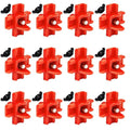 Doublewood 12Pcs Chicken Nipples Horizontal Side Mount Poultry Water Nipple Waterer Drinker Outdoors for Chicken Ducks Quail and Other Poultry (12)