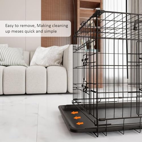 Replacement Tray for Dog Crate Pans Large 30 Inch Plastic Bottom Pan for Pet Kennel Crate Liner Trays (30 inch)