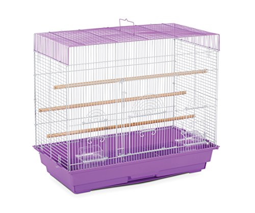 Prevue Pet Products SP1804-3 Flight Cage, Lilac/White,26" L x 14" W x 22 1/4" H - color: Lilac/White