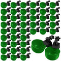 Tanlade 50 Pcs Automatic Chicken Waterer Cups Chicken Feeder for PVC Pipe Waterer Kit for Poultry Duck Goose Turkey Bunny (Green,Classic) - color: Green