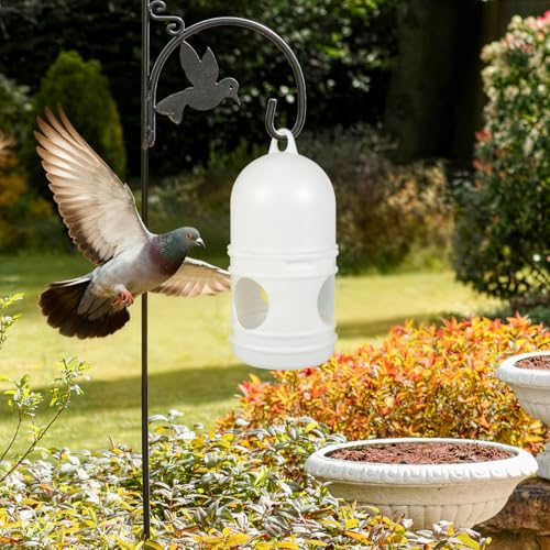 Zerodeko Bird Water Dispenser 2 Pack Pigeon Waterer Cups for Cage Odorless Plastic Bird Cage Water Cup Easy-Clean Drinking Feeder for Birds