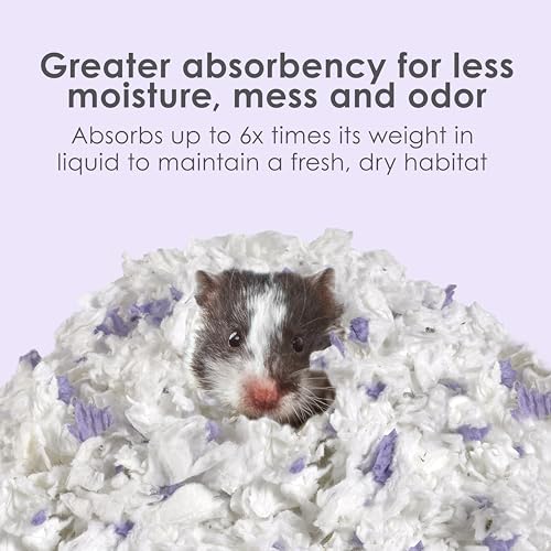 Kaytee Clean & Cozy White Paper Bedding for Guinea Pigs, 100 Liters | Fresher habitats with rabbit bedding. Hamster bedding for small pets. 99% dust-free, absorbs 6x, white bedding - size: 100 Liters