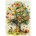 Tree of Life Puzzles for Adults 1000 Pieces, Birds Butterfly Flower Animal Jigsaw Puzzles with Plant Floral, Spring Nature Landscape Challenging for Adults - style: Tree of All Beings
