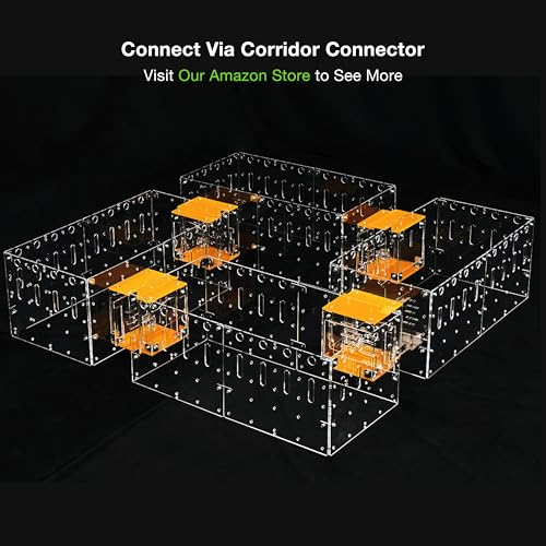 GuineaLoft™ Acrylic Cage (Model-C2) - Small 2x1ft Open Cage | Ideal for a Single Guinea Pig; Connectable & DIY Extendable w/ Disposable Bottom - Visit the GuineaLoft Store - color: Model-C2