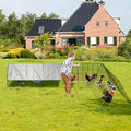 Chicken Runs for Yard with Cover, Chicken Tunnels for Yard, Portable Chicken Coop with Corner Frames, Small Metal Chicken Cage for Ducks, Rabbits