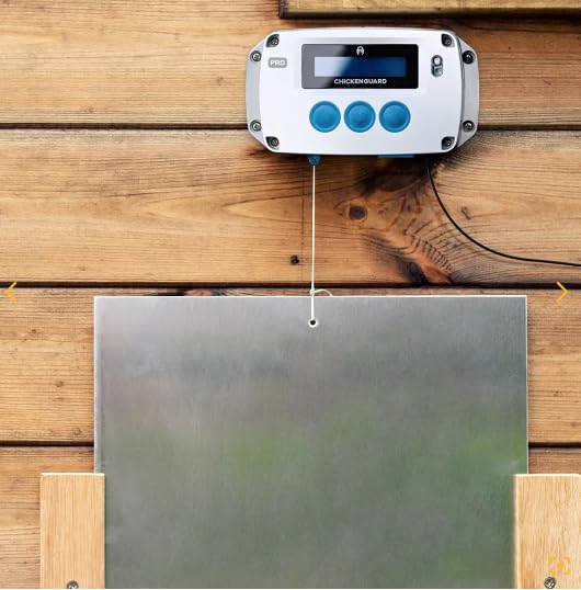 ChickenGuard Automatic Chicken Coop Door Opener, Power by Solar/Batteries/Electric. Strong Motor Lifts 2kg; Timer/Light Sensing; Motor Units only or Combination Kits (PRO + Solar Kit) - size: PRO + Solar Kit
