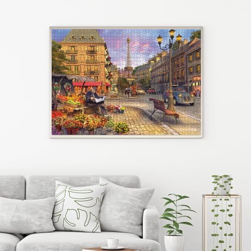 Anatolian Puzzle - Paris Street Life, 1500 Piece Jigsaw Puzzle, #4542 - color: Paris Street Life