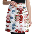 CUTHOLLOW Egg Collecting Apron for Adlut, Housewife, 18 Deep Pockets Hen Egg Gathering Holding Apron with Elastic Closures - style: Peony Flowers