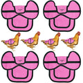 COOPED UP Canvas Chicken Saddle for Medium-Large Hens with Larger Wing Cover and Adjustable Straps - Pink, 4 Pack - color: Pink