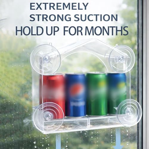 Window Bird Feeder with Strong Suction Cups, Clear Bird Feeder | Removable Seed Tray Clear Acrylic Bird Feeder for Window