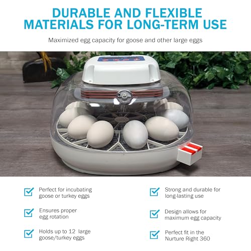 Durable Egg Tray for Nurture Right 360 Incubator 11 Large Goose Turkey Eggs