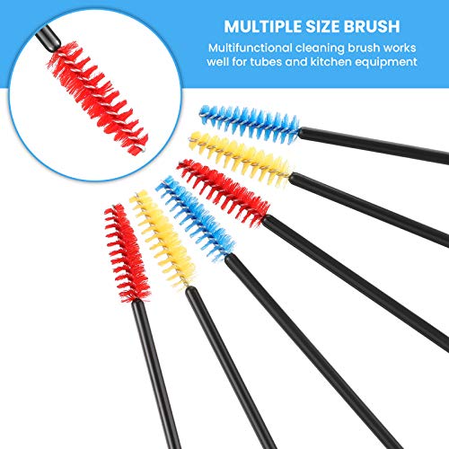 Outus 15 Pieces Hummingbird Feeder Cleaning Brush Mini Nylon Brush Set Cleaner for Bottles, Tubes, Jars, Bird Feeder (0.3 Inches/ 3.9 Inches) - size: 0.3 inches/3.9 inches