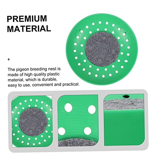 DECHOUS 4Pcs Bird Breeding Nest Bowl for Pigeons Doves and Quails Durable Breathable Design with Mat for Egg Hatching and Comfortable Living Environment