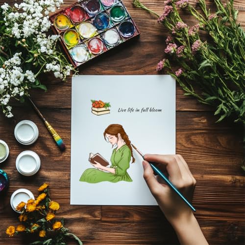 CHGCRAFT Book Woman Clear Stamps Elegant Lady Reading Transparent Handicraft Stamps for DIY Scrapbooking Photo Album Decorative, 6.3x4.3inch - style: Book and Woman