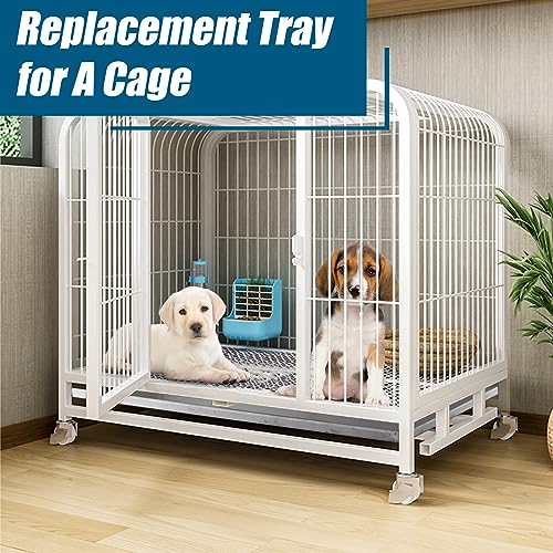 Confote Stainless Steel Replacement Tray for Dog Crate, 23.6"x17.6" Pet Cage Floor Pan Chew-Proof & Crack-Proof - size: 23.6"L x 17.6"W x 1.5"H