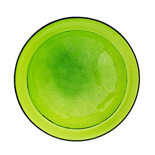 Achla Designs CGB-05FG-RM 12 Inch Fern Green Crackle Rail Mount Bracket Birdbath - color: Fern Green