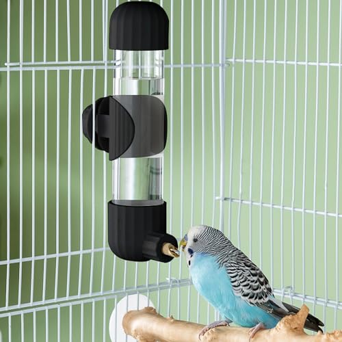 Parrot Drinker Dispenser Auto Bird Water Feeding Pet Drinking Bottle Hanging Cage Accessory for Cockatiel Conure Lovebird African Grey Macaw - color: 220ml