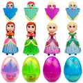 Pinkiwine 4 Pack Prefilled Easter Eggs with Princess Deformation Eggs Toys Inside for Kids Boys Girls Easter Basket Stuffers Gifts Party Favors - style: Style A