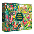 RoseArt - Birds, Butterflies & Blooms 500 Piece Double-Sided Jigsaw Puzzle – Matte & Glossy Sides– Nature Puzzle for Adults – 2-in-1 Puzzle with Poster