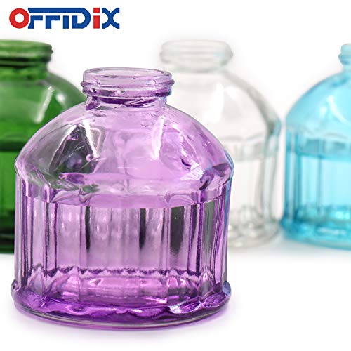 Glass Watering Spray Bottle,Plant Mister watering can indoor with Bronze Plastic Top Pump, Glass Small Watering Can for Garden, Plants, Cleaning (Purple) - color: G-Purple