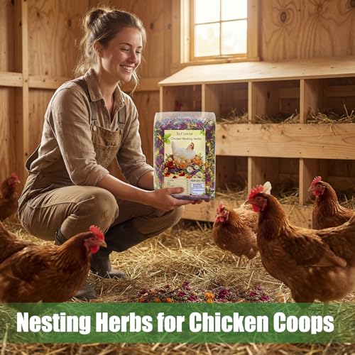 42oz Bulk Chicken Nesting Herbs, Natural Blend for Coop Nest Boxes | Pure aromatic nesting herbs freshen coops, attract hens to nest boxes, reduce floor eggs; calming scent eases stress