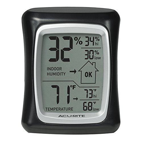 AcuRite Thermometer & Hygrometer with Humidity Gauge, Magnetic Only