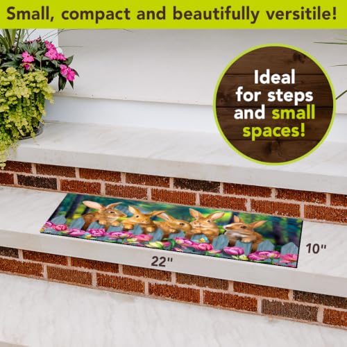 Briarwood Lane Garden Bunnies Mini Mat 22x10 Indoor Outdoor Doormat