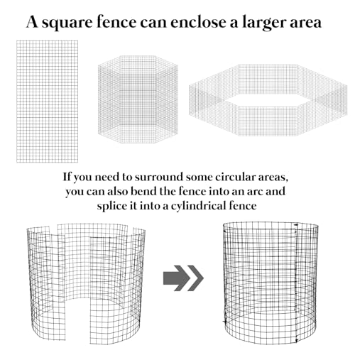 30 Pcs 24'' x 12'' Large Wire Plant Protector from Animals, 10 Pack Metal Plant Cage Chicken Wire Cloche with Ground Stakes and Nylon Tie to Keep Animals Out, Garden Protection Bunny Barricade - size: 10 Pack 24'' x 12''