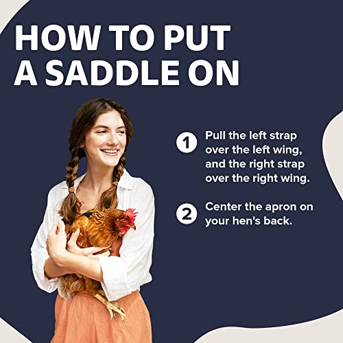 Hen Apron/Saddle, Single Strap, Small, Navy - color: Navy, size: Small