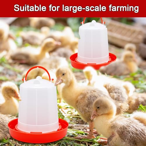 Funnymoom 12 Pack 1.5L Poultry Feeder Chick Waterer Kit Feeding and Drinker Bulk for Small Baby Chicken Duckling Goose Pigeons Quail Coop Accessories(Watering) - style: Watering