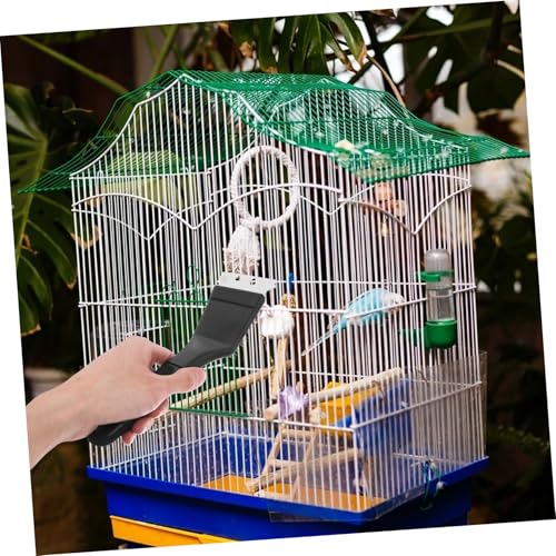Toddmomy Bird Waste Scraper Parrot Poop Cleaner Pet Cage Brush Birdcage Cleaning Tool Multipurpose Animal Cage Cleaner